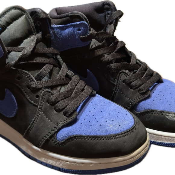 Jordan Other - Jordan Retro 1s Black and Blue High-Top Sneakers